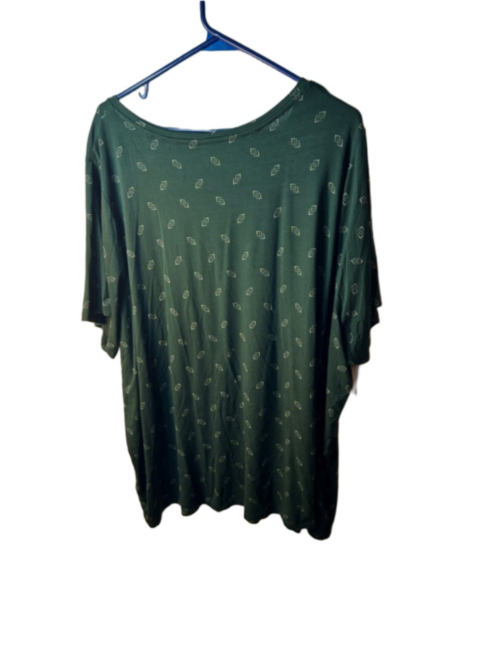 Penningtons Forest Green V-Neck Short Sleeve Top - Picture 5 of 6